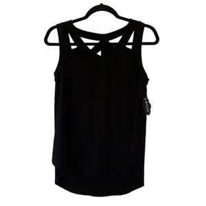 NWT A.U.W black sleeveless top size medium